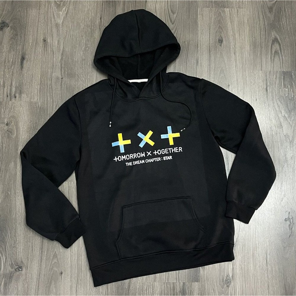 TOMORROW X TOGETHER Hoodie Sweatshirt Large ? Black